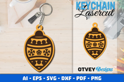 Christmas Keychain Lasercut Product Image 1