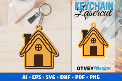Christmas Keychain Lasercut Product Image 1