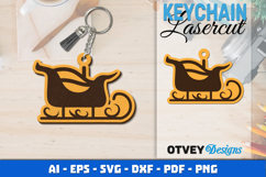 Christmas Keychain Lasercut BUNDLES Product Image 9
