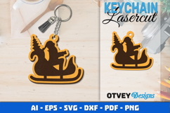 Christmas Keychain Lasercut BUNDLES Product Image 2