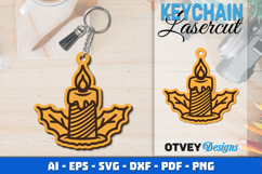 Christmas Keychain Lasercut BUNDLES Product Image 4