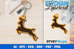 Christmas Keychain Lasercut Product Image 1