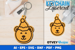 Christmas Keychain Lasercut Product Image 1