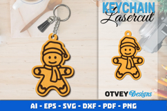 Christmas Keychain Lasercut Product Image 1