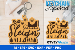 Keychain Christmas Quotes Vintage Lasercut BUNDLES Product Image 13