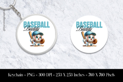 Basket Ball Buddy Keychain Sublimation Design PNG Product Image 1