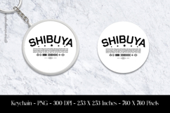 Shibuya Keychain Sublimation Design PNG Product Image 1