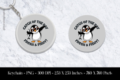 Catch of The Day Fresh And Fishy Keychain Sublimation Design Product Image 1