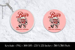It&#039;s Time To Drink Keychain Sublimation Design PNG Product Image 1