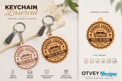 Keychain Dad's Garage Lasercut BUNDLES 12 DESIGNS Product Image 5