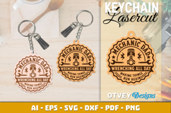 Keychain Dad's Garage Lasercut Product Image 2