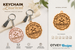 Keychain Dad's Garage Lasercut BUNDLES 12 DESIGNS Product Image 8