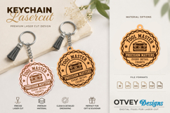 Keychain Dad's Garage Lasercut BUNDLES 12 DESIGNS Product Image 13