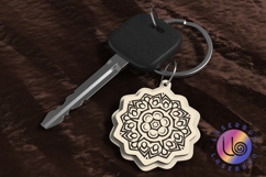 Boho Mandala Keychain Cutting File Product Image 1
