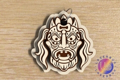 Cultural Mask SVG File for Laser Cutting Product Image 1