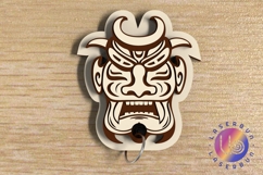 Wooden Tribal Keyring SVG for Engravers Product Image 1