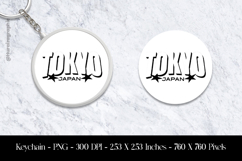 Toyko Japan Keychain Sublimation Design PNG Product Image 1