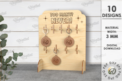 Keychain Display Laser Cut. Keyring Holder Stand SVG Product Image 1
