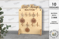 Keychain Display Bundle Laser Cut. Keyring Holder Stand SVG Product Image 18