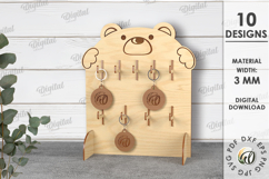 Keychain Display Bundle Laser Cut. Keyring Holder Stand SVG Product Image 19