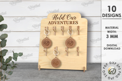 Keychain Display Bundle Laser Cut. Keyring Holder Stand SVG Product Image 20