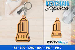 Keychain Diving Lasercut Product Image 1