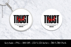 Trust God Keychain Sublimation Design PNG Product Image 1