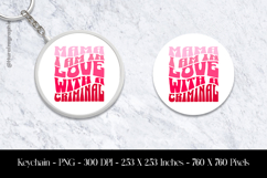 Mama I’m in Love with a Criminal Keychain Sublimation Design Product Image 1
