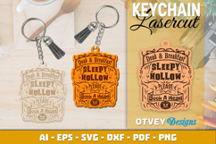 Halloween Keychain Lasercut | Halloween Jewelry Template Product Image 1