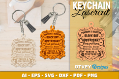 Halloween Keychain Lasercut | Halloween Jewelry Template Product Image 4
