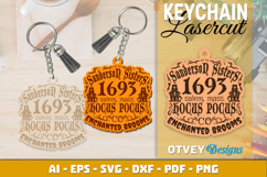 Halloween Keychain Lasercut | Halloween Jewelry Template Product Image 1