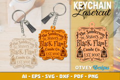 Halloween Keychain Lasercut | Halloween Jewelry Template Product Image 1