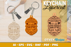 Halloween Keychain Lasercut | Halloween Jewelry Template Product Image 1