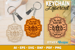 Halloween Keychain Lasercut | Halloween Jewelry Template Product Image 7