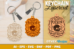 Halloween Keychain Lasercut | Halloween Jewelry Template Product Image 5