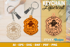 Halloween Keychain Lasercut | Halloween Jewelry Template Product Image 6