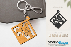 Halloween Keychain Lasercut | Halloween Jewelry Template Product Image 3