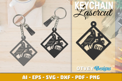 Halloween Keychain Lasercut | Halloween Jewelry Template Product Image 2