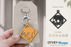 Halloween Keychain Lasercut | Halloween Jewelry Template Product Image 2