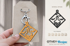 Halloween Keychain Lasercut | Halloween Jewelry Template Product Image 2