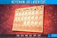 Keychain Jig Laser Cut SVG|Keychain Engraver File|Glowforge Product Image 1