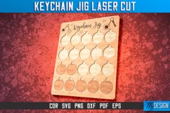 Keychain Jig Laser Cut SVG|Keychain Engraver File|Glowforge Product Image 1