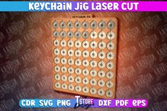 Keychain Jig Laser Cut SVG|Keychain Engraver File|Glowforge Product Image 1