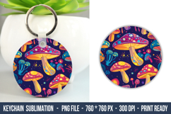 Whimsical Mushroom keychain | Keychain Design Product Image 1