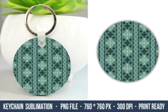 Snowflake Pattern keychain | Keychain Sublimation Product Image 1