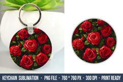 Rose Flower keychain | Keychain Design Product Image 1