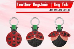 Ladybug Key Fob, Layered Key Fob, Ladybug Keychain Product Image 1