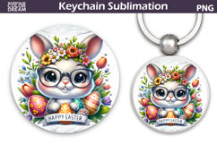 Bunny Easter Keychain | Easter Key Keychain Product Image 1