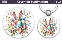 Easter Bunny Ears Keychain | Easter Key Keychain Product Image 1