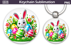 Bunny Easter Keychain | Easter Key Keychain Product Image 1